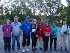 III-SD Karkkila 2015 mitalistit. vasemmalta: Meeri, Marko, Jyrki, Tiia, Harry, Eija-Liisa, Raili ja Reijo