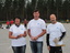 2011 SM-kisat Kokemäki. KAU:n veteraani trippelijoukkue. Vasemmalta Paula Kiiveri, Erkki Saarinen ja Pertti Heiskanen.