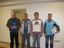 2010 I-Jouluturnauksen B-Finaalin mitallistit. Vasemmalta Teuvo Niemi, Alpo Kärkäs, Marko Taipalvesi ja JP Ropponen.